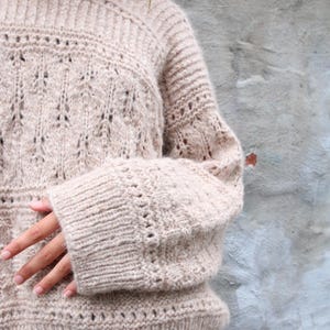 Knitting Pattern PDF | HIPPI Drop Shoulder Sweater | English
