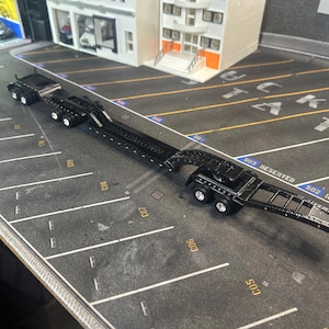 1/64 For DCP Truck 48 Tire custom made trailer and Load (BLACK)