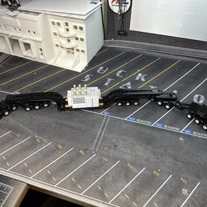 1/64 For DCP Trucks 15 Axle custom made Heavy Haul trailer and Transformer Load