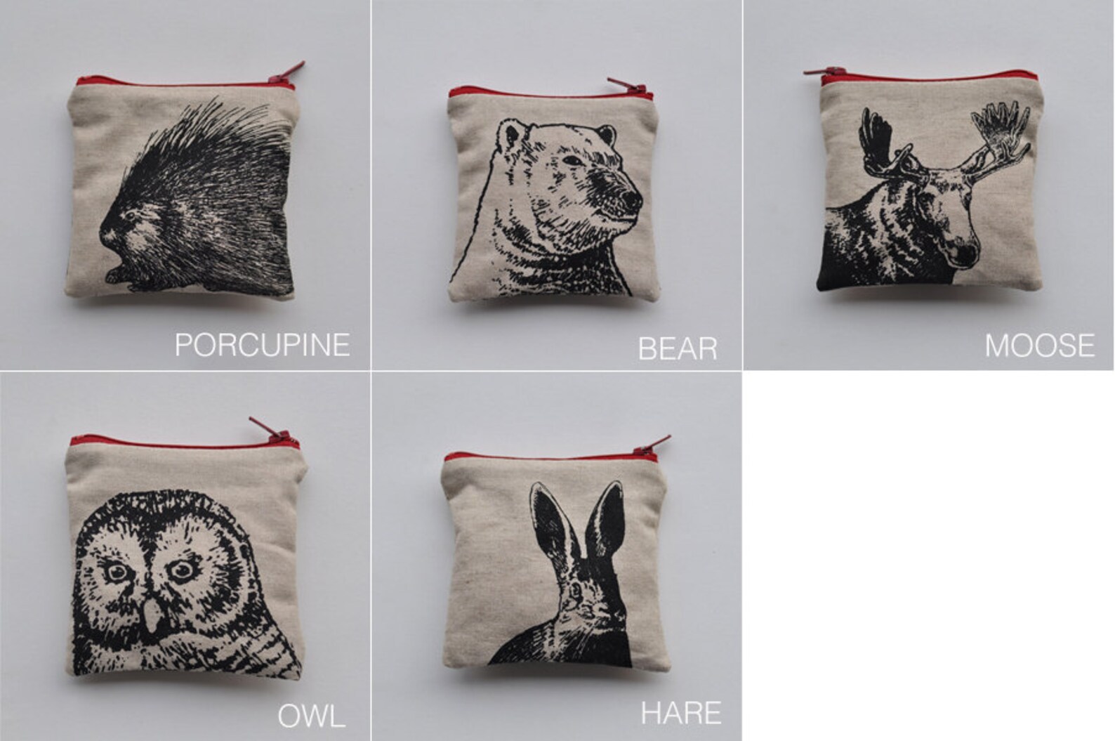 MINI animal pouches Etsy