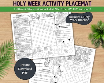 Actividades de Semana Santa para niños Divertidas lecciones de la escuela dominical de Semana Santa Actividades de Cuaresma para niños Páginas Educación bíblica Cronología de Semana Santa para niños