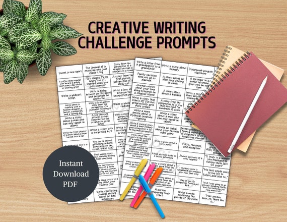 Creative Writing Challenge Cards: Storytelling Inspiration (PDF)