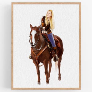 Custom Watercolor Portrait: Hand-Painted Family or Pet Painting