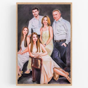 Custom Watercolor Family Portrait: Hand-Painted Keepsake Art