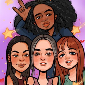 Custom Cartoon Portrait from Photo, Cartoon Portrait, Personalized Gift for Her, Custom Portrait, Caricature from Photo, custom gift for mom
