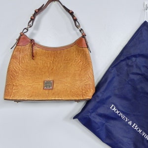 Vintage Dooney and Bourke Reptile Embossed Leather Bag