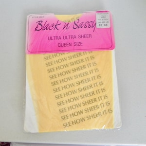 Vintage Plus Size pure gele panty's, gouden Queen Size panty NIP