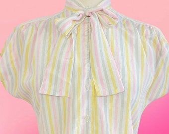 Vintage 40er Jahre Streifen Top