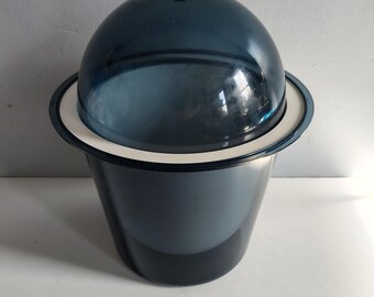 Vintage Mod 60s Ice Bucket Smokey Lucite