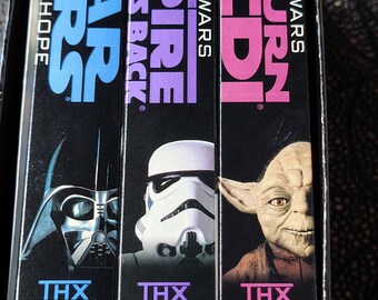 Vintage Original VHS Star Wars Trilogy Box Set Excellent