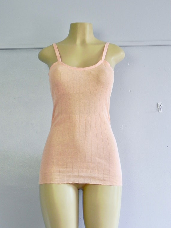 Vintage Peach 30s Pink under shirt 44 - image 3