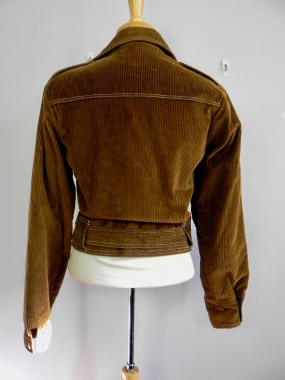 Vintage 60s Campus Jacket, Fleece Lined Sm - image 8