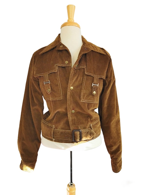 Vintage 60s Campus Jacket, Fleece Lined Sm - image 1