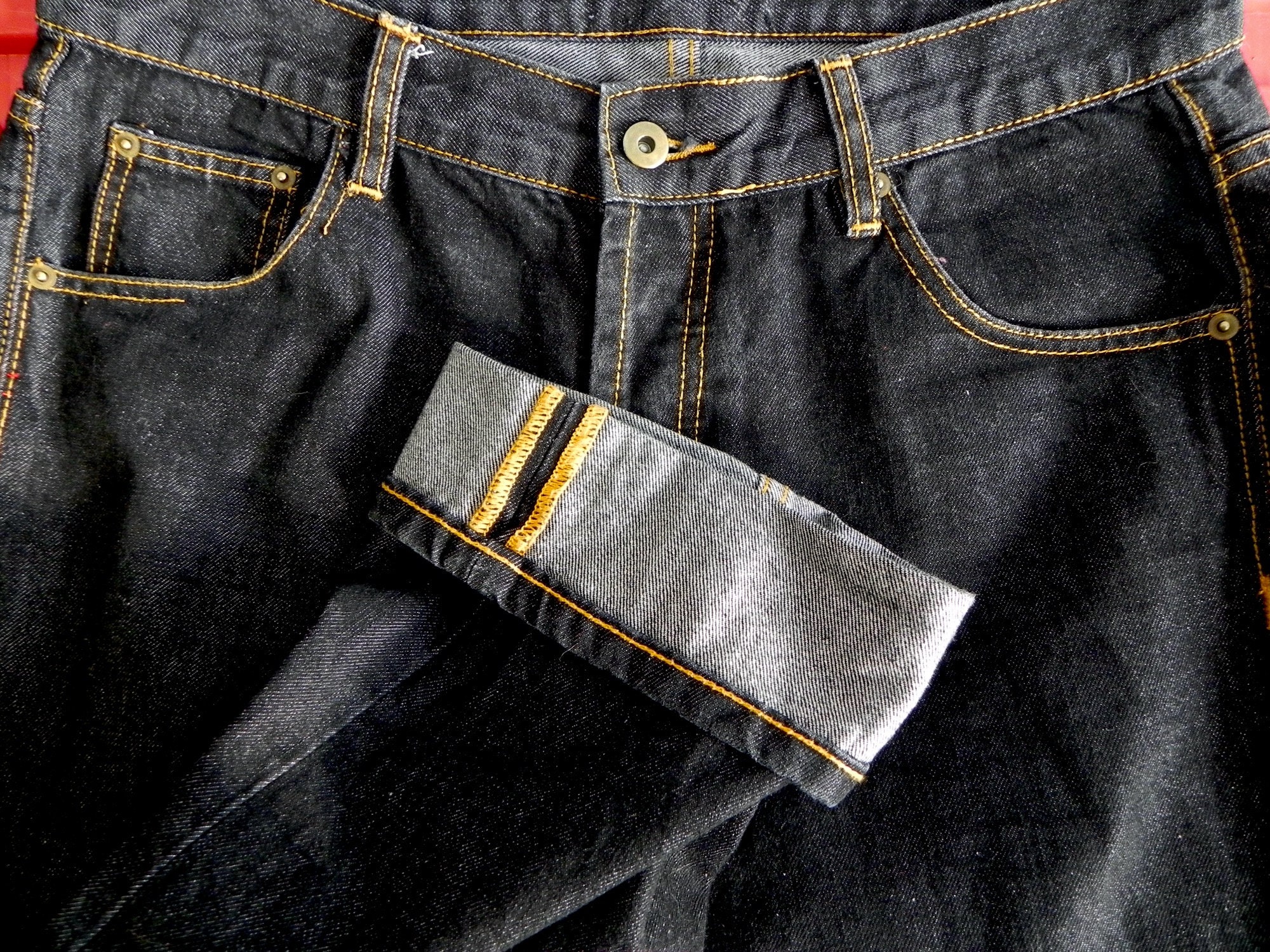 Vintage 40s Repro Indigo Jeans 35 Selvage - Etsy