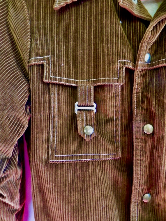Vintage 60s Campus Jacket, Fleece Lined Sm - image 4