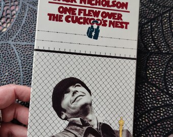 Vintage Original VHS One Flew Over the Cuckoo's Nest Tape Excellent