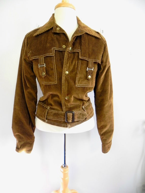 Vintage 60s Campus Jacket, Fleece Lined Sm - image 6