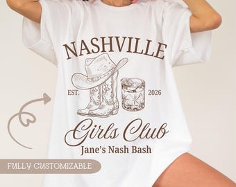 Nashville Bachelorette Shirts, Personalized Bachelorette Shirts, Nashville Bach Party, Personalized Girls Trip Shirt, Bridal Party Gifts