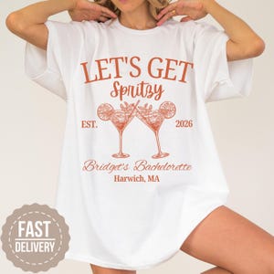 Let's Get Spritzy Bachelorette Shirt, Aperol Spritz Shirt, Aperol Club Shirt, Custom Girls Club Shirt, Spritz Cocktail Shirt, Party Matches
