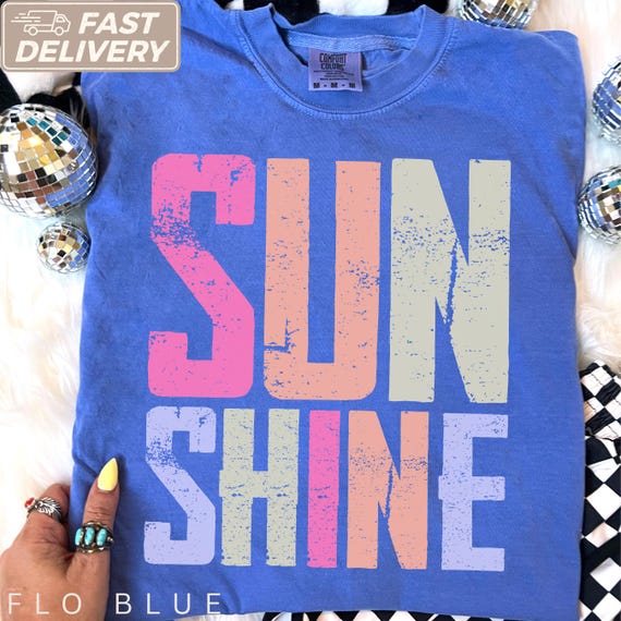 Comfort Colors, Sunshine Women Tee, Beach Life Gift for Her, Summer Trendy Shirt, Distressed Beach Mom Gifts, Lake Pool River Birthday Gifts