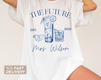 Future Mrs Shirt, Custom Bride Gift, Bride to Be Shirt, Newly Engaged Gift For Her, Personalized Engagement Shirt, Fiancee Comfort Colors