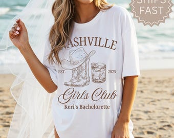Nashville Bachelorette Shirts, Personalized Bachelorette Shirts, Nashville Bach Party, Personalized Girls Trip Shirt, Bridal Party Gifts