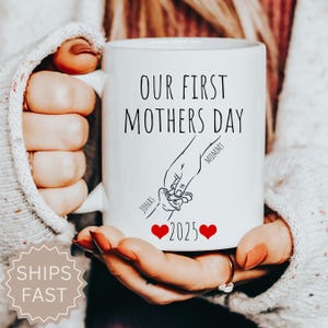 Our First Mother&#39;s Day Mug, Personalized Name Mom Mug, First Time Mom Gifts, First Mother&#39;s Day Gifts From Baby, For Mother&#39;s Mug