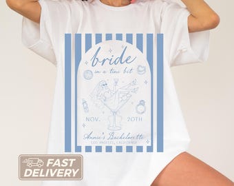 Martini Themed Bachelorette Party Comfort Colors® Shirts, Bride in a Tini Bit Bachelorette Party T-shirts, Group Bridal Party Martini Shirt