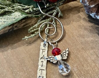 FAITH Angel Ornament or Car Dangle - Choose any Color Angel, Faith, Guardian Angel, Believe,