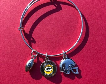 GREEN BAY Packers, Football, Bracelet - Great Gift for Any Green Bay Fan, NFL