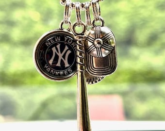 New York Yankees, NY Yankees, Baseball, Car Dangle Great Gift for Any Yankee Fan - Car Dangle