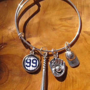 Aaron Judge - #99, New York Yankees - Adjustable Bangle Bracelet -Baseball, Yankees, MLB