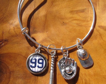 The Great - Aaron Judge - #99, New York Yankees, NY Yankees, Adjustable Bangle Bracelet -Baseball, Yankees, MLB - Great Gift!