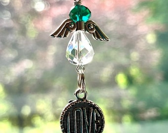 Angel Car Charm, Rearview Mirror Charm, Garden Charm - Choose any Angel Color, Condolence, Bereavement, Sympathy