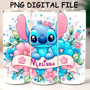 Design de point pailleté d'emballage de gobelet floral avec nom personnalisé pour verre skinny 20 oz PNG personnalisé floral et téléchargement de gobelet pailleté