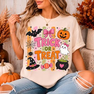 Trendy ghost pumpkin Halloween tee design