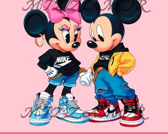 Mickey and Minnie Valentines PNG: Disneyworld Shirt Design (Digital Download)