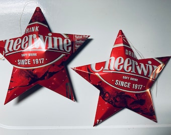 Cheerwine Legend  or Diet Cheerwine Stars, Soda Can Upcycled  s