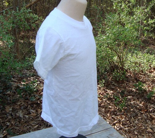 Vintage Sz 6 Kids T Shirts Plain White, Blank, Prepared for