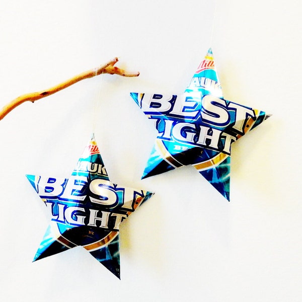 Milwaukee's Best Light Beer Miller Can,  Recycled Beer Can Ornaments