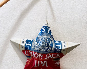 Firestone Union Jack IPA  Firestone Walker Brewing Company Beer,Recycled Aluminum Can,Christmas Ornament Stars