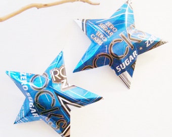 Rockstar Zero Sugar Choice of Mango Orange Passionfruit, Roasted Coffee, Punched, or Blue Energy Star Ornaments