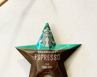 Starbucks Espresso and Cream or Doubleshot Espresso Coffee Star Ornaments