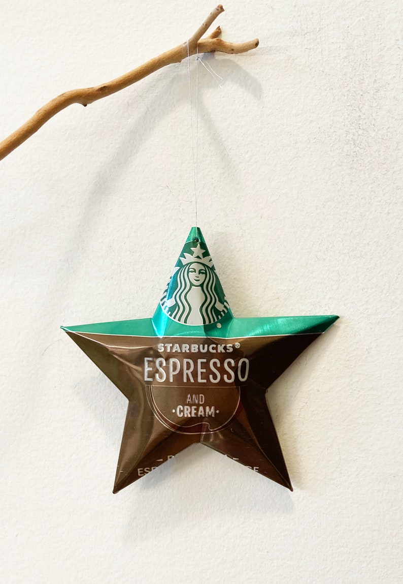 Starbucks Espresso and Cream or Doubleshot Espresso Coffee Star Ornaments Espresso and Cream