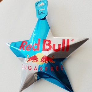 Red Bull or Sugar Free, Zero or Red Edition Ornaments, Soda Can, Upcycled