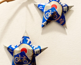 Fat Tire Amber Ale New Belgium Brewing Company  Can Stars,  Christmas Ornaments