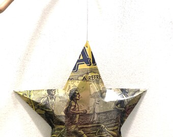 HUGE Arizona Rx Runner running man Star, Christmas Ornaments Aluminum Can