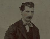 Ferrotipo victoriana fotografía retrato de un hombre