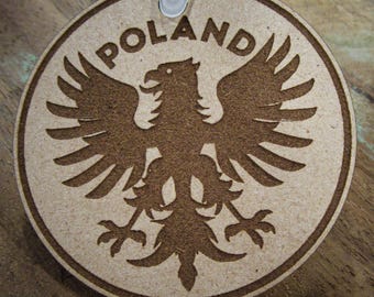 Polish Falcon 2 Keychain (laser engraved draft board)