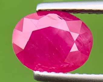 17 CRT 天然アフリカン プレシャス ピンク ルビー オーバル ファセット